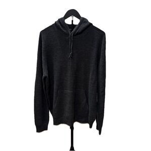 Michael Kors Wool Hoodie Men's XL Gray Gorpcore Long Sleeve Designer Logo